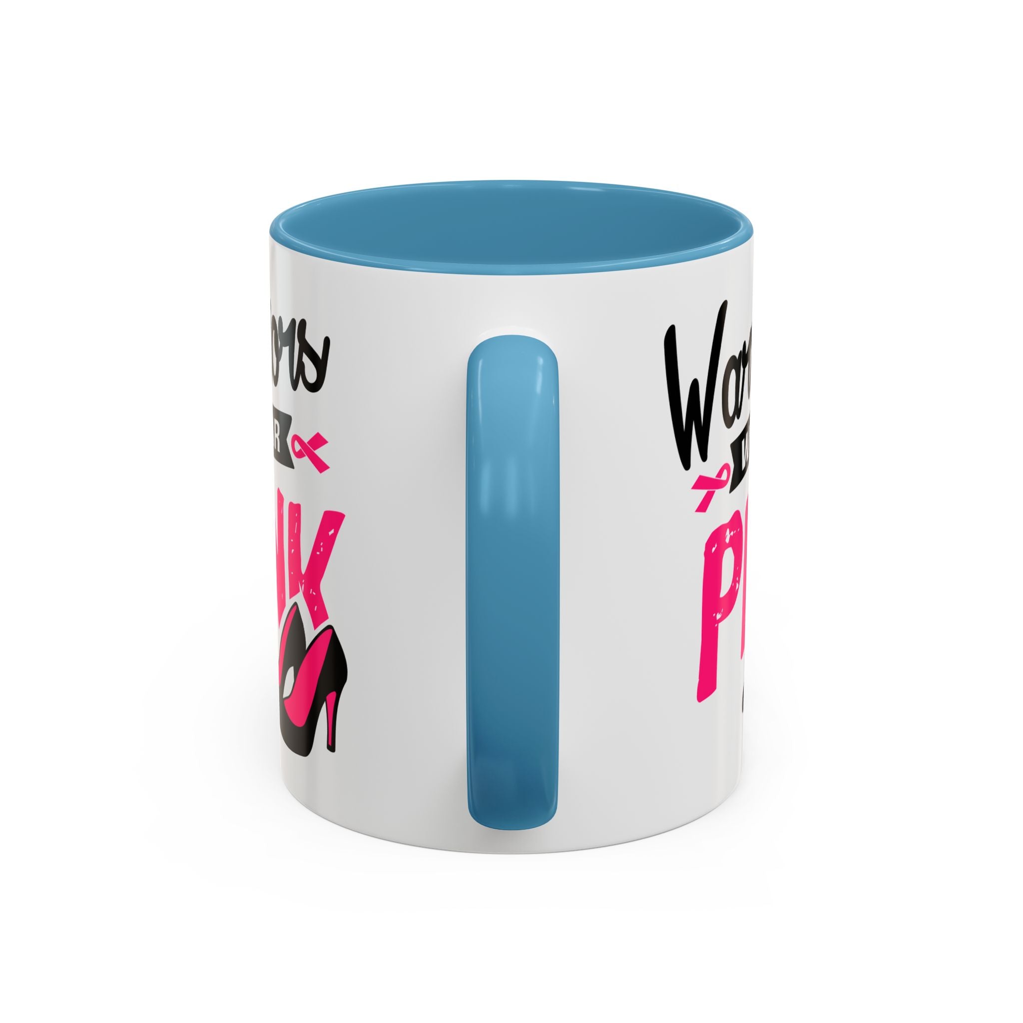 Breast Cancer Awareness Coffee Mug, Inspirational Gift, Warrior Mug, Pink Ribbon Awareness, Supportive Beverage Cup