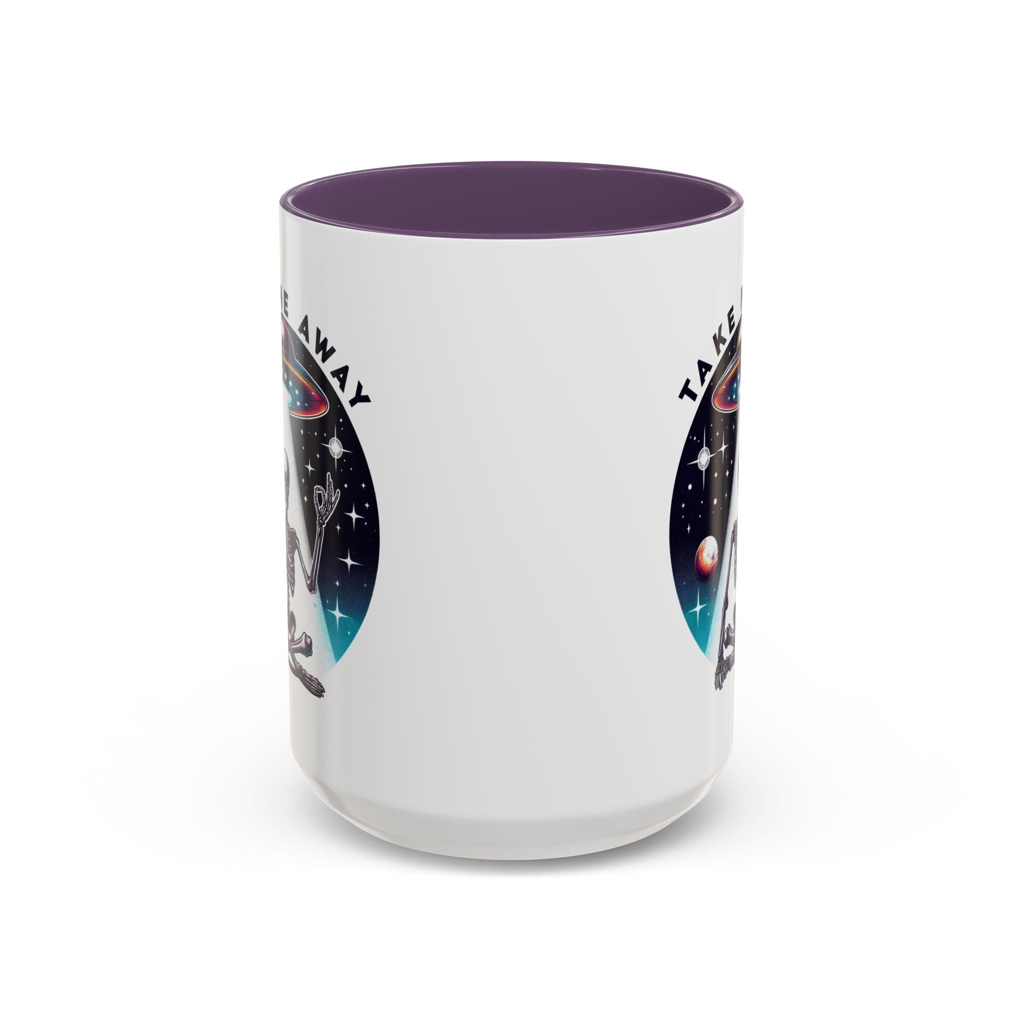 Galactic Skeleton Coffee Mug, Take Me Away Mug, Space-Themed Mug, Unique Gift for alien Lovers, Sci-Fi Cafe Mug