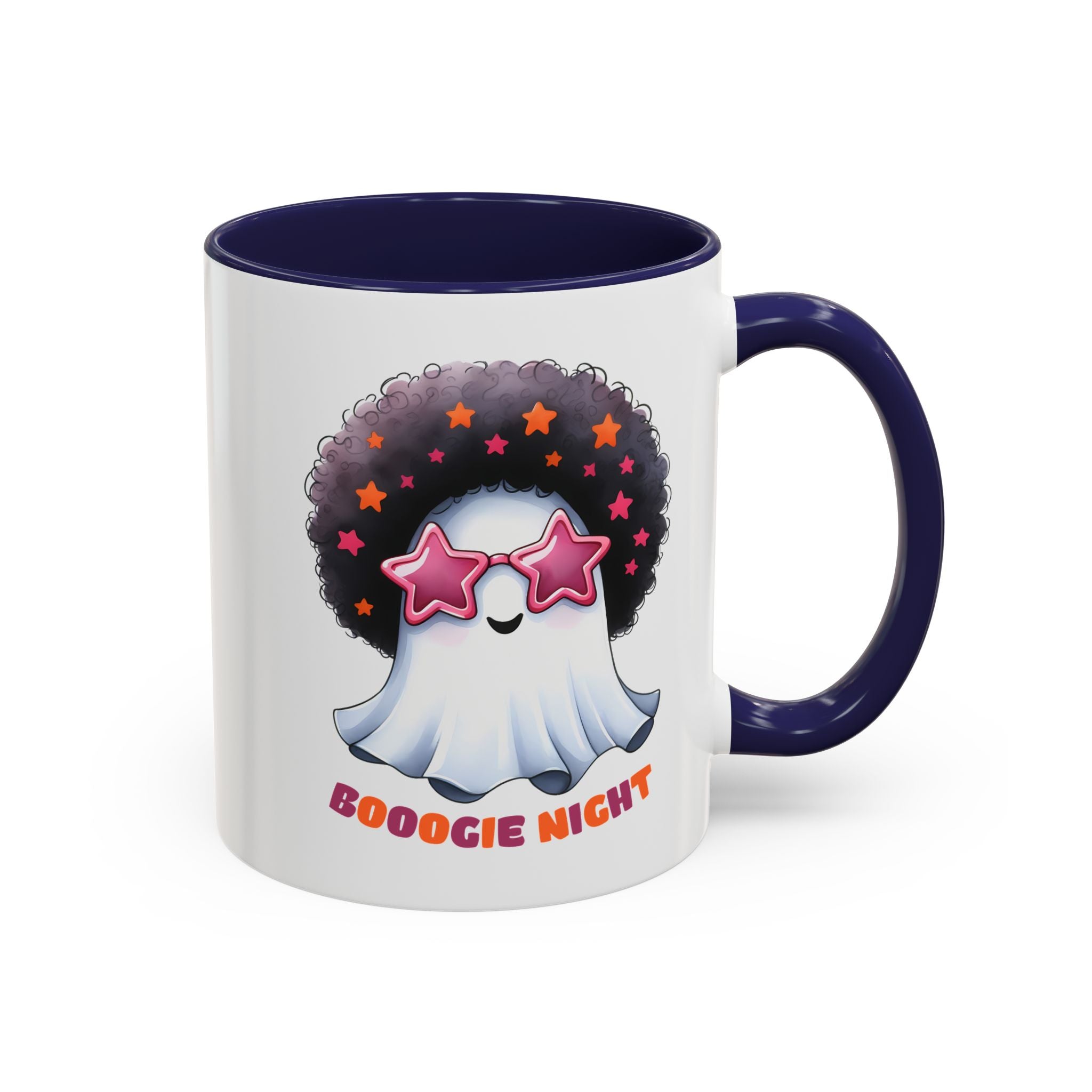 Groovy Ghost Coffee Mug - Fun, Whimsical Mug for Halloween, Parties, Gift for Friends, Unique Home Decor, Boogie Night