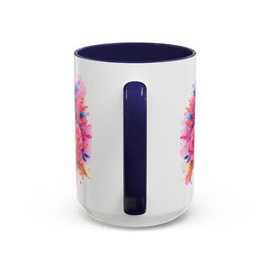 Inspirational Warrior Coffee Mug - Floral Design, Encouragement Gift, Cancer Awareness, Motivational Cup, Supportive Drinkware