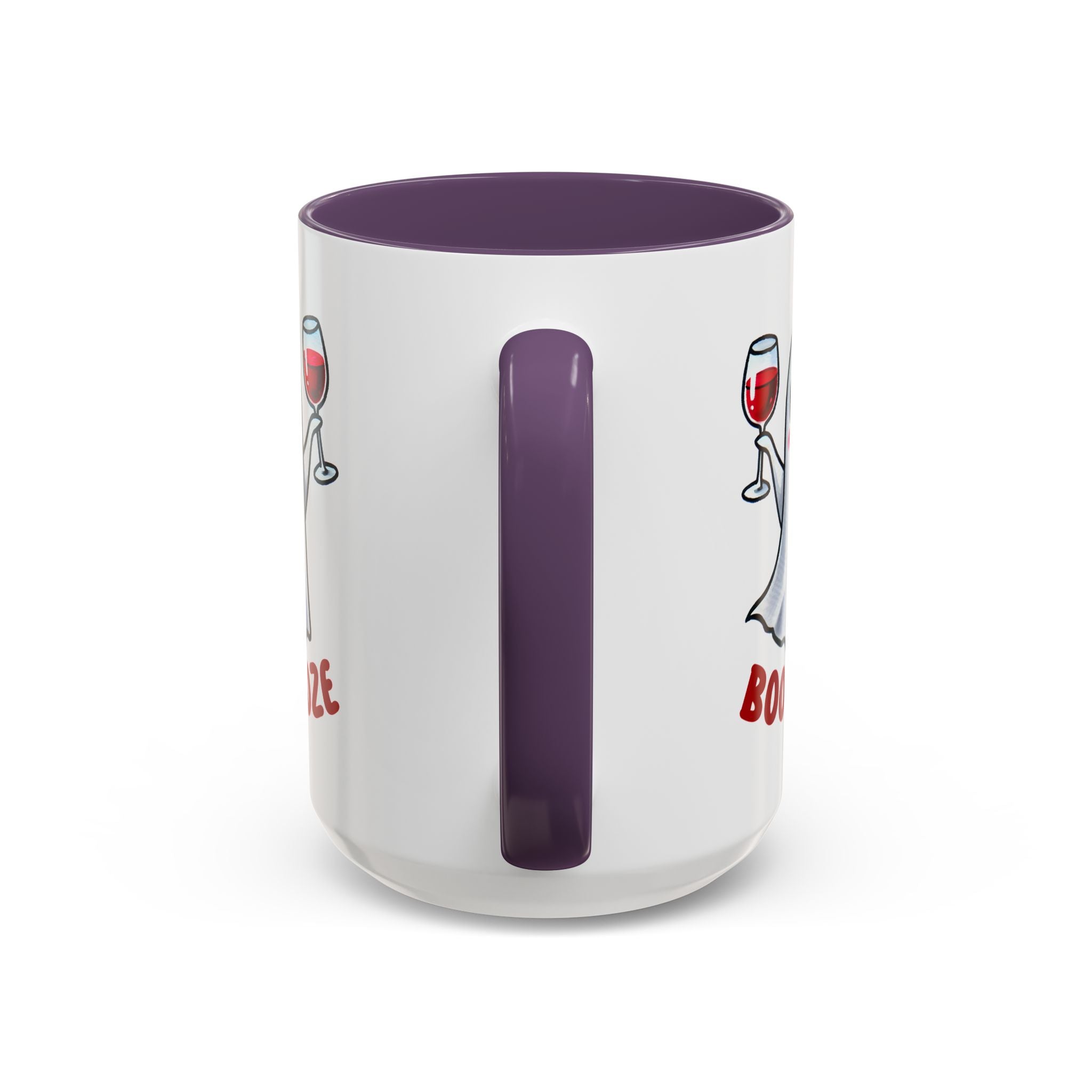 Boozy Ghost Accent Coffee Mug | Funny Halloween Tea Cup, Spooky Gift, Halloween Decor, Ghost Mug for Parties, Unique Drinkware