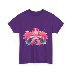 Breast Cancer Awareness Tee, Warrior T-shirt for Women, Inspirational Gift, Supportive Apparel, Pink Ribbon Shirt, Unisex Cotton Top