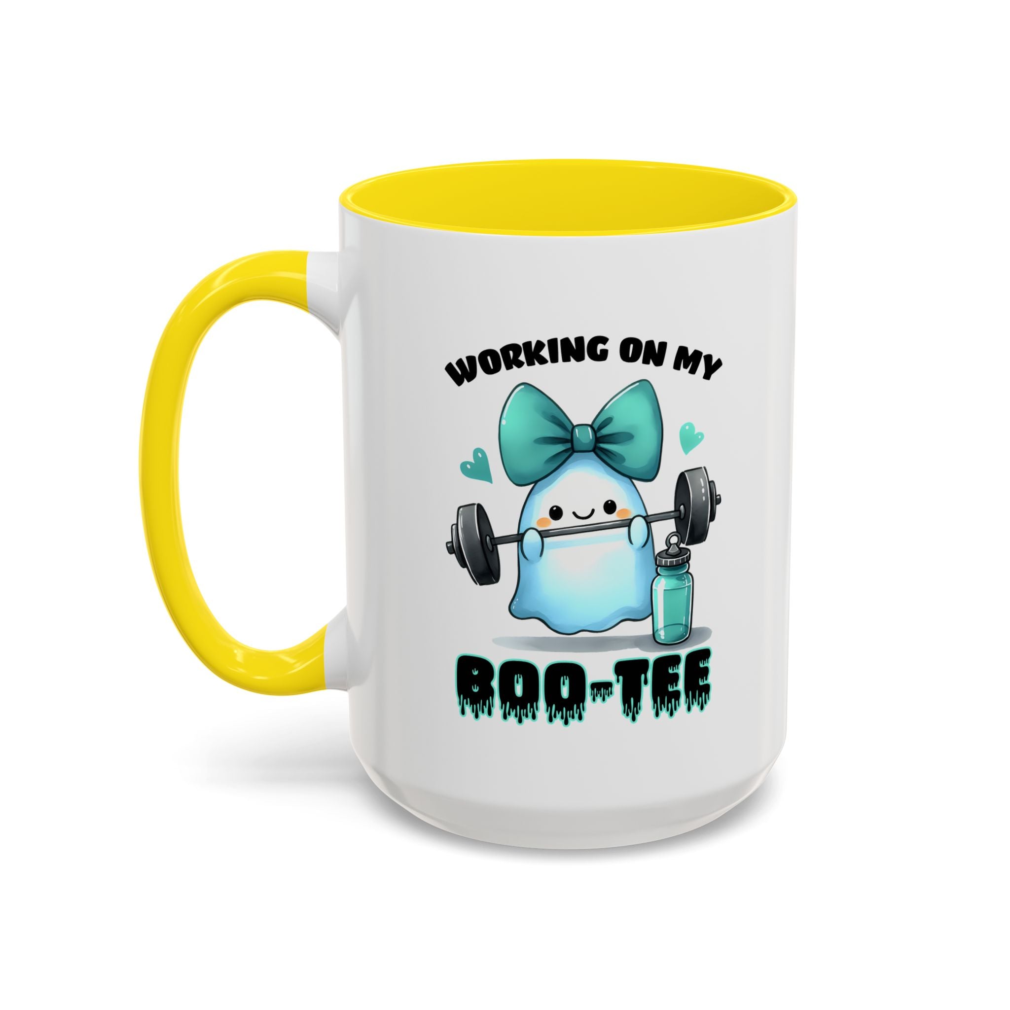 Fitness Motivation Coffee Mug, Workout Gift, Gym Decor, Boo-Tee Lover's Cup, Cute Ghost Mug
