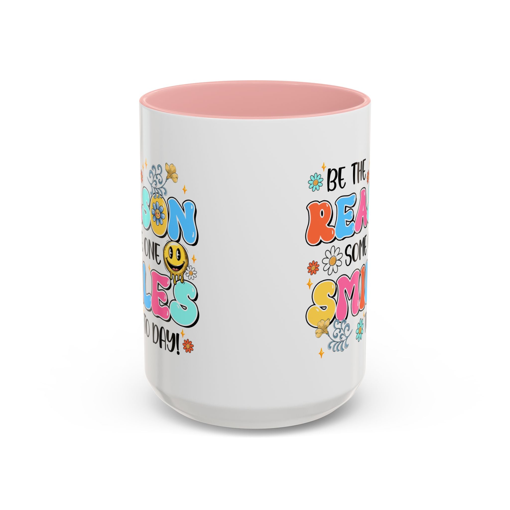 Colorful Inspirational Coffee Mug – Be the Reason Some One Smiles!