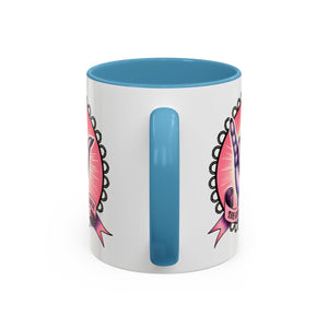 Rock 'n' Roll Accent Coffee Mug - Perfect for Music Lovers, Gift for Her, Unique Office Mug, Fun Coffee Cup, Empowering Gift Idea