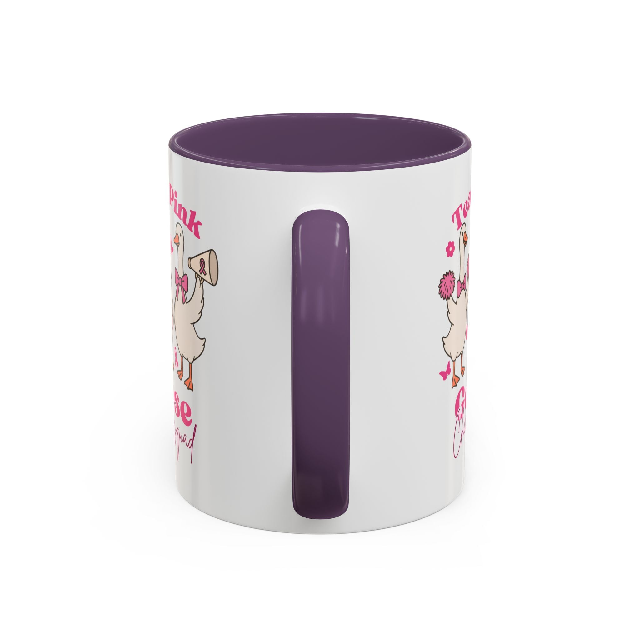 cancer awareness Team Pink Goose Cheer Squad Coffee Mug - Cute Animal Mug for Fun Gifts,   Home Decor/Office Use