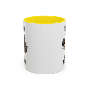 Totally Pettable Coffee Mug, Dog Lover Gift, Animal Print Mug, Funny Pet Mug, Customizable Coffee Cup, Gift for Pet Owners