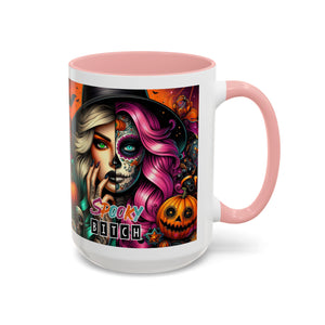 Spooky Bitch Halloween Coffee Mug - 11oz & 15oz | Witchy Vibes for Gifting, Halloween Decor, Fun Coffee Lover Gift, Spooky Season Must-Have