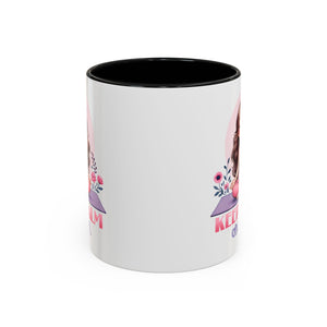 Relaxing Yoga Coffee Mug, Keep Calm and Om Mug, Inspirational Gift, Meditation Mug, Self-Care Coffee Cup, Yoga Lover's Gift