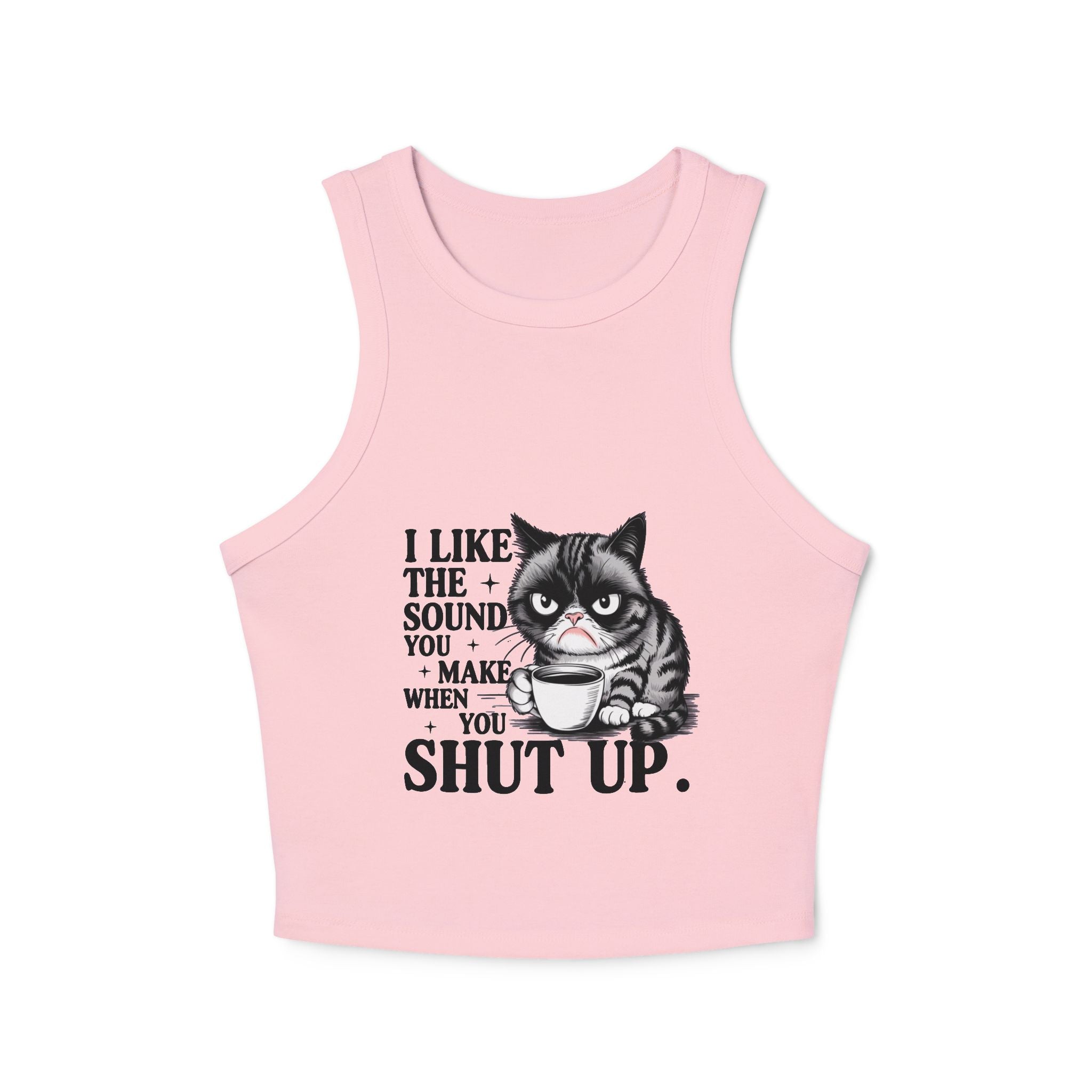 Funny Cat Tank Top, Cute Cat Lover Gift, Summer Crop Top, Pet Humor Shirt, Gift for Cat Owners, Casual Summer Wear