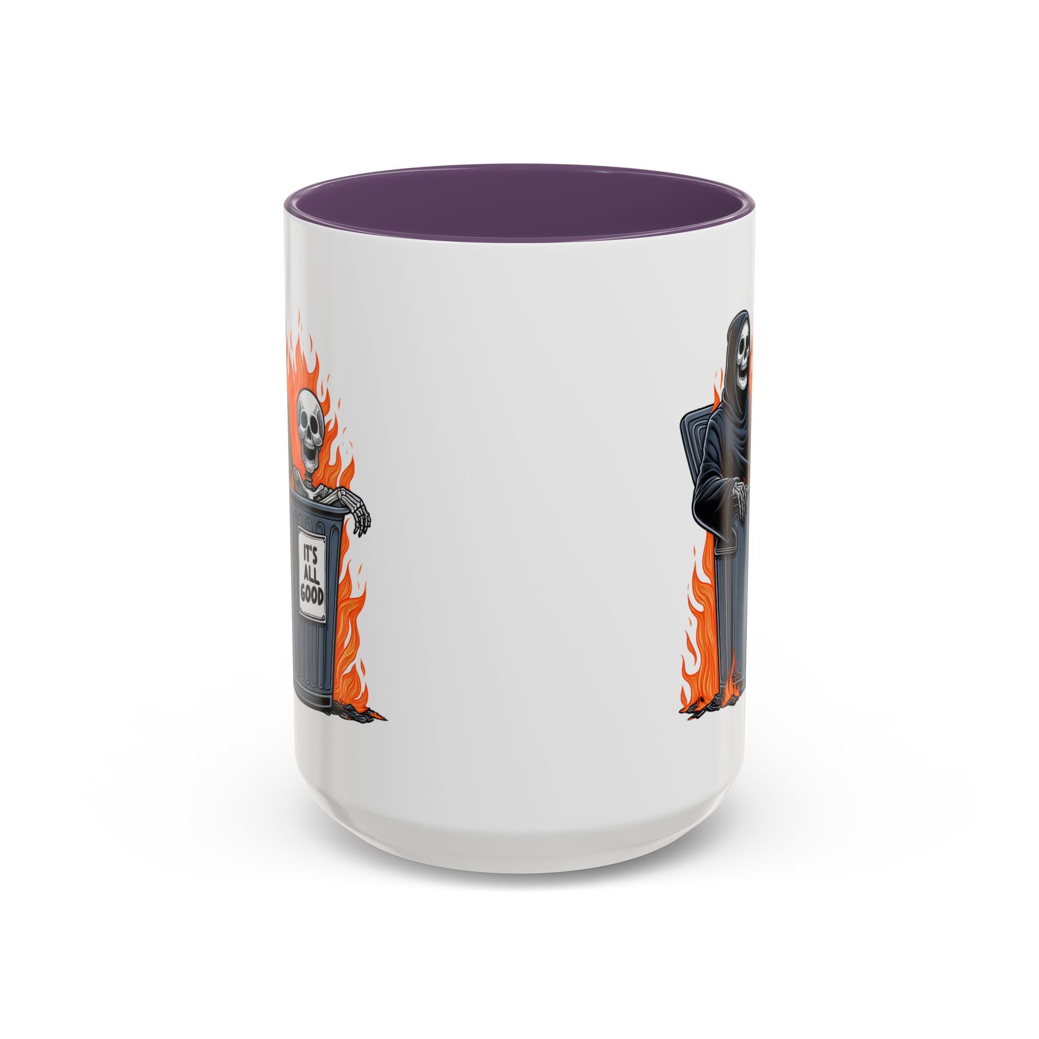 Funny Grim Reaper Coffee Mug - Perfect for Halloween, Gift for Friends, Quirky Kitchen Decor, Novelty Drinkware
