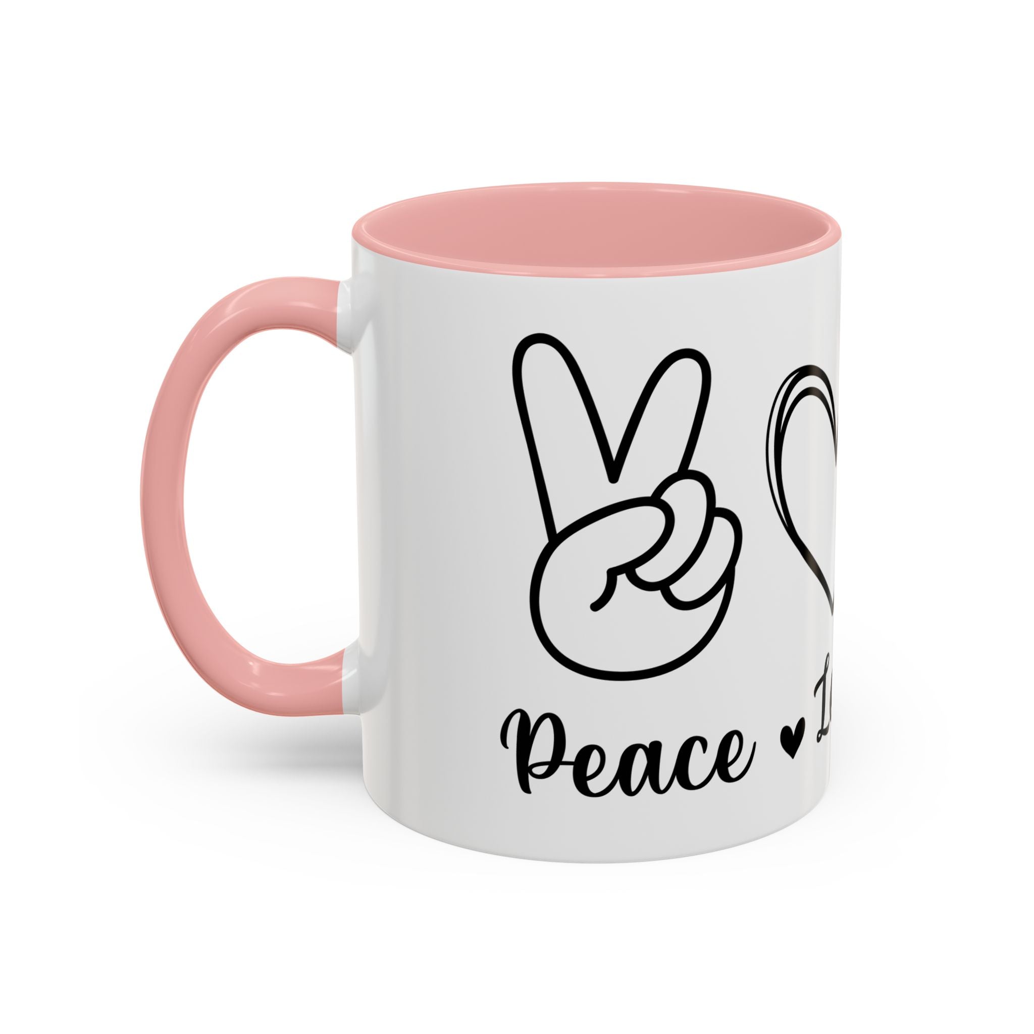 peace love coffee Accent Coffee Mug (11, 15oz)