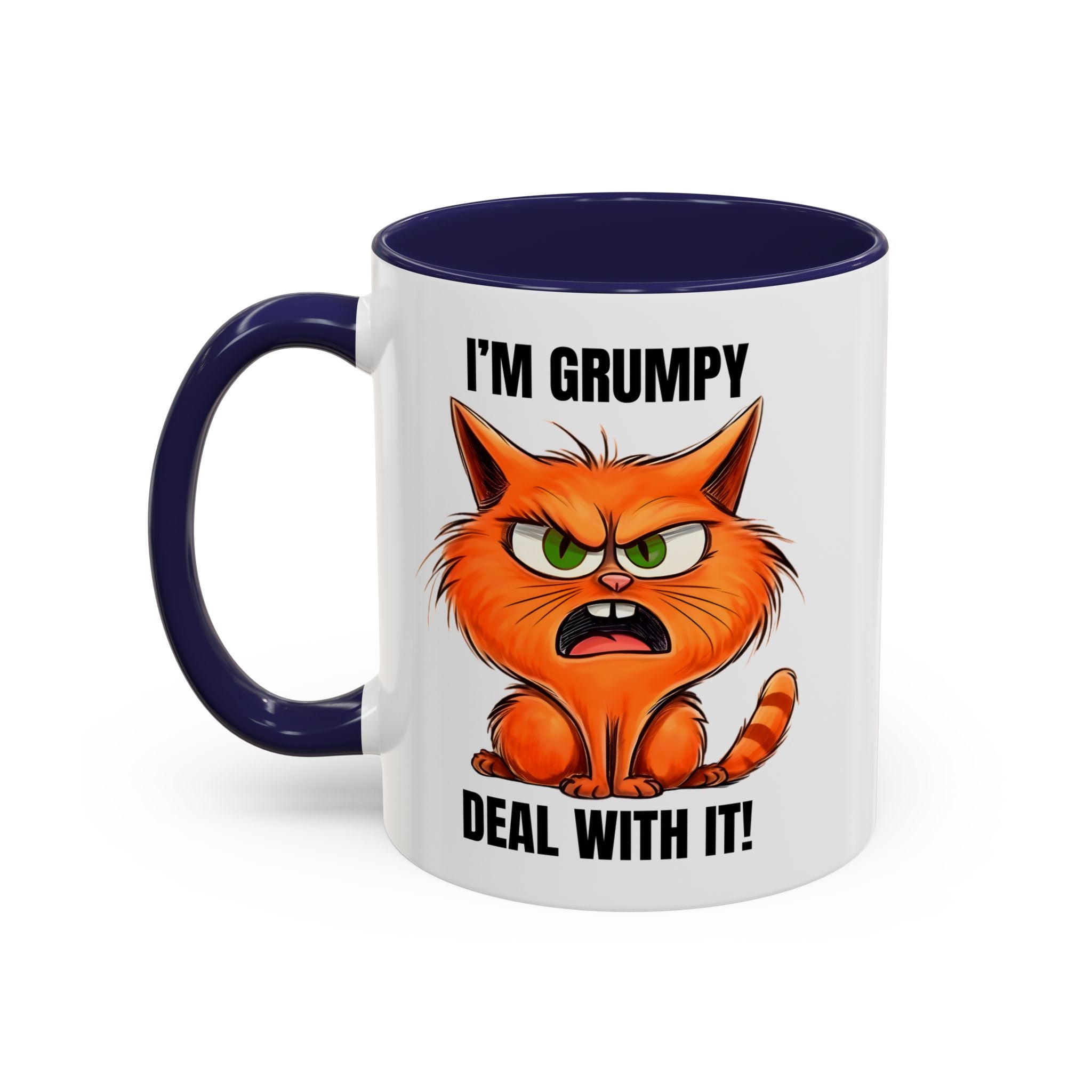 Grumpy Cat Coffee Mug, Funny Cat Mug, Gift for Cat Lovers, Office Coffee Cup, Humor Mug, 11oz 15oz