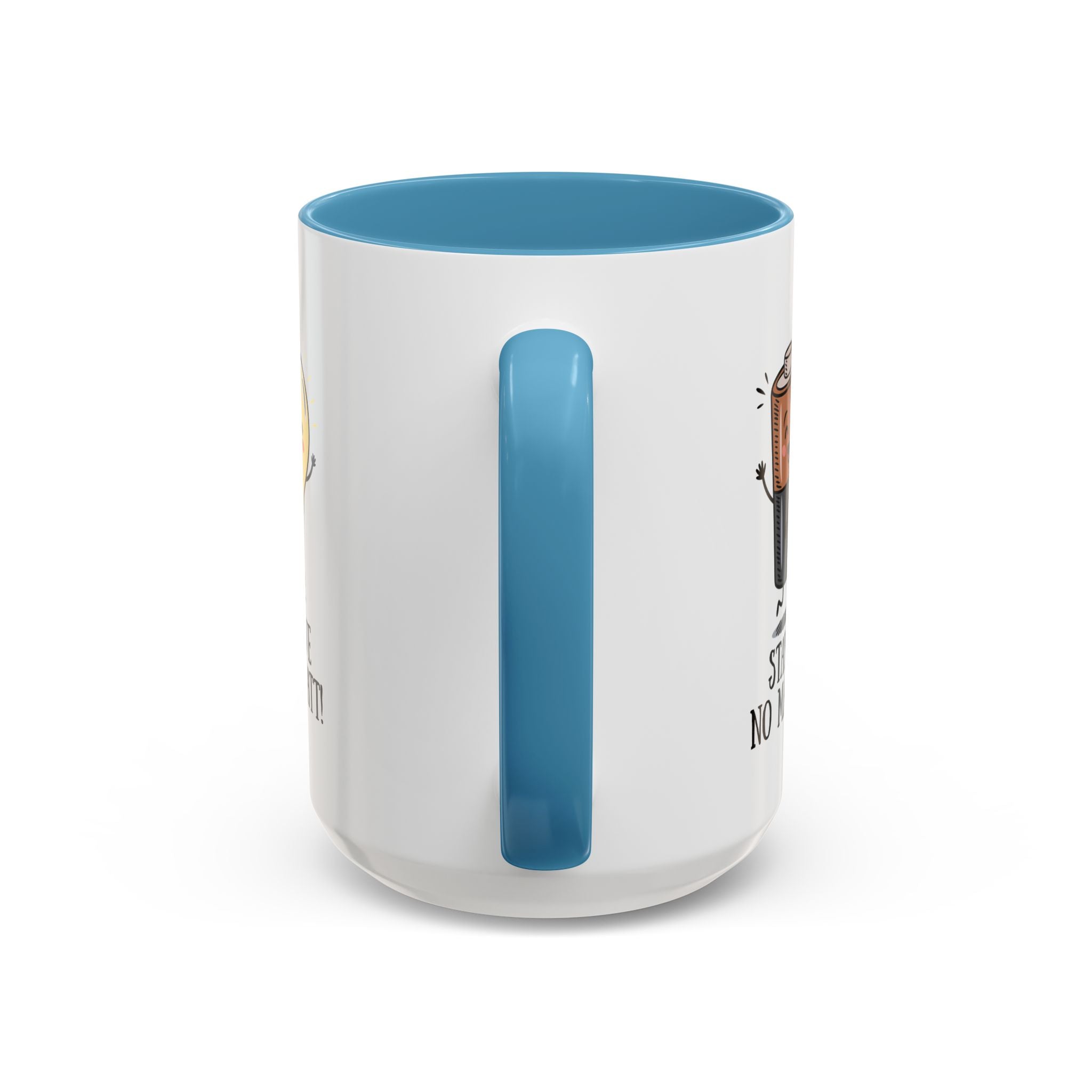 Stay Positive Accent Coffee Mug - 11oz & 15oz - Cute Light Bulb & Battery Design