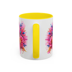 Inspirational Warrior Coffee Mug - Floral Design, Encouragement Gift, Cancer Awareness, Motivational Cup, Supportive Drinkware
