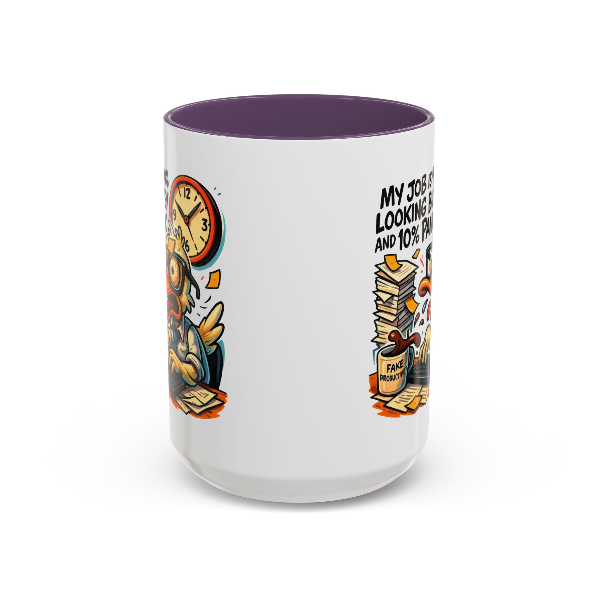Funny Office Duck Coffee Mug | Perfect Gift for Office Workers, Desk Jokes, Humor, Funny Barista Mug, Creative Gift Idea