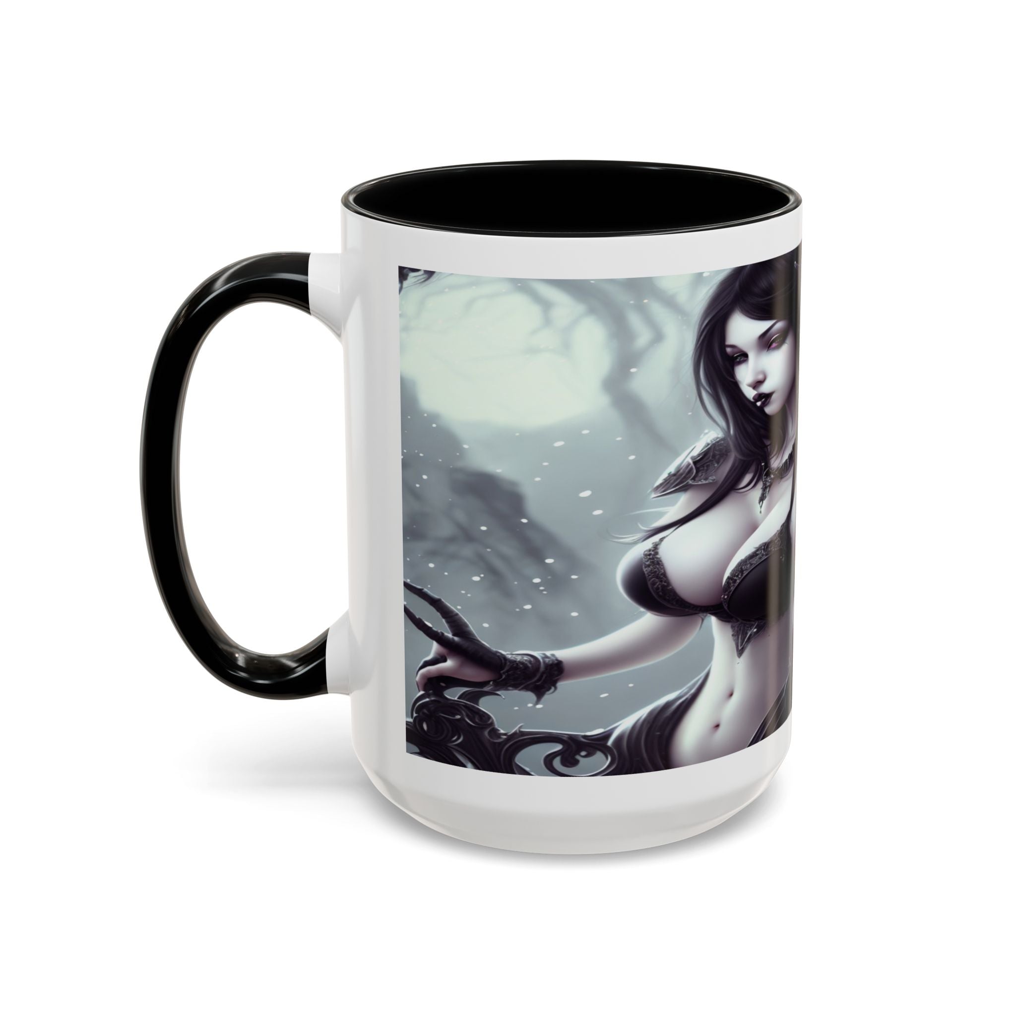 sexy busty woman Gothic Fantasy Coffee Mug – 11oz & 15oz Sculpted Design horror art