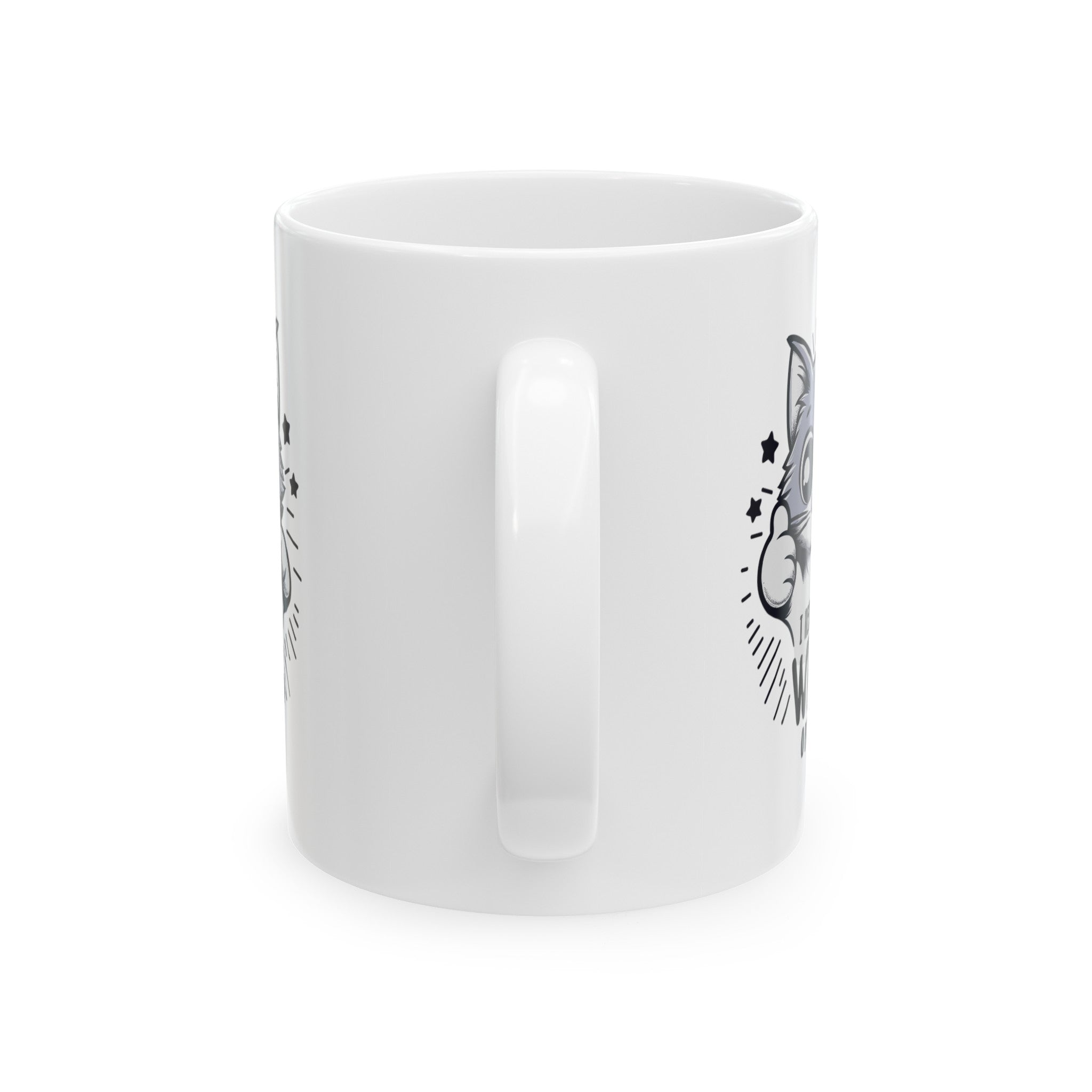 Funny cat I respect your wrong opinion Ceramic Mug, (11oz, 15oz)