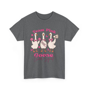 cancer awareness Cheer Squad Goose Tee - Perfect for Cheerleaders, Team Spirit, Bird Lovers, Fun Gifts, Casual Wear