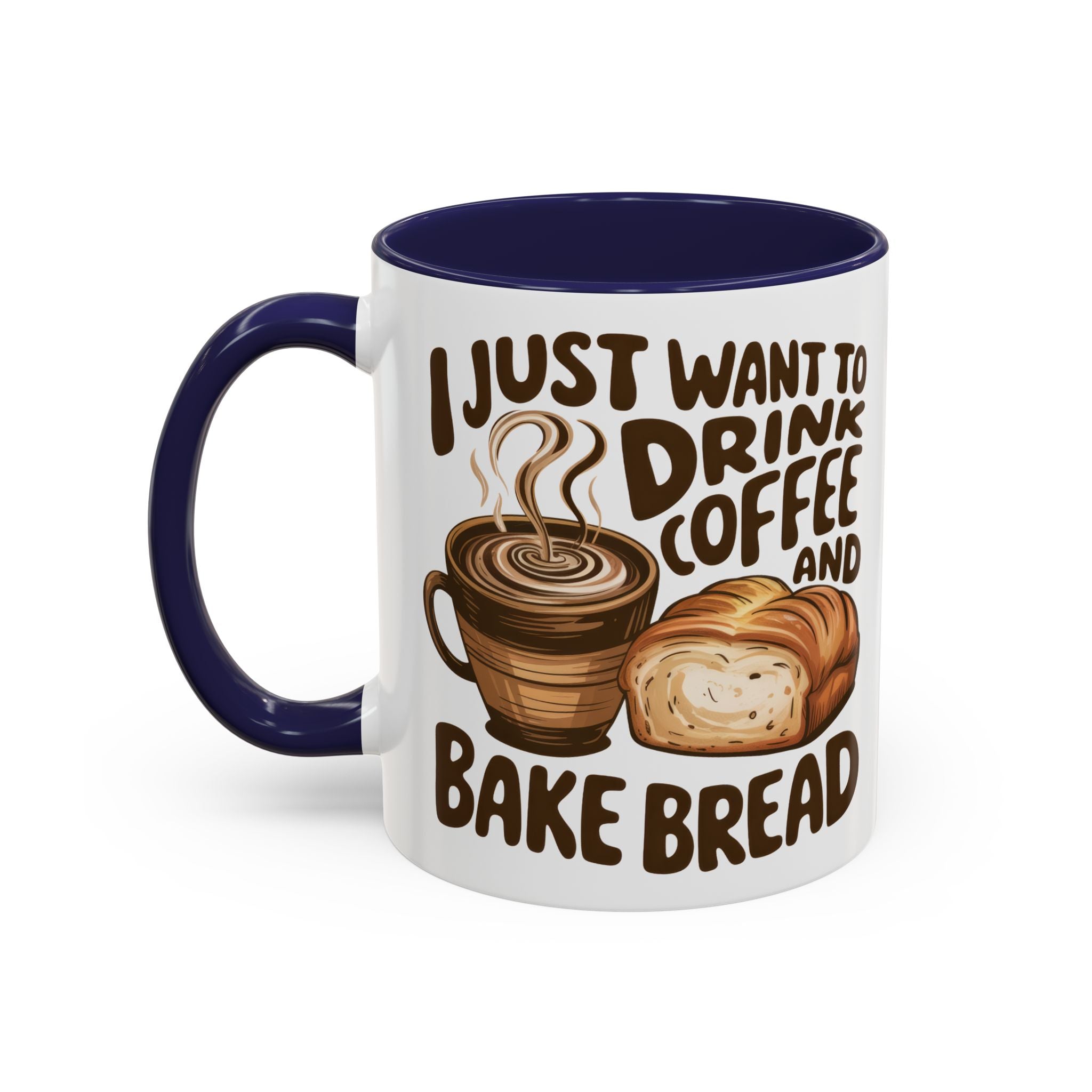 Cute Coffee & Bread Mug - Ideal for Baking Enthusiasts kitchen fun cozy