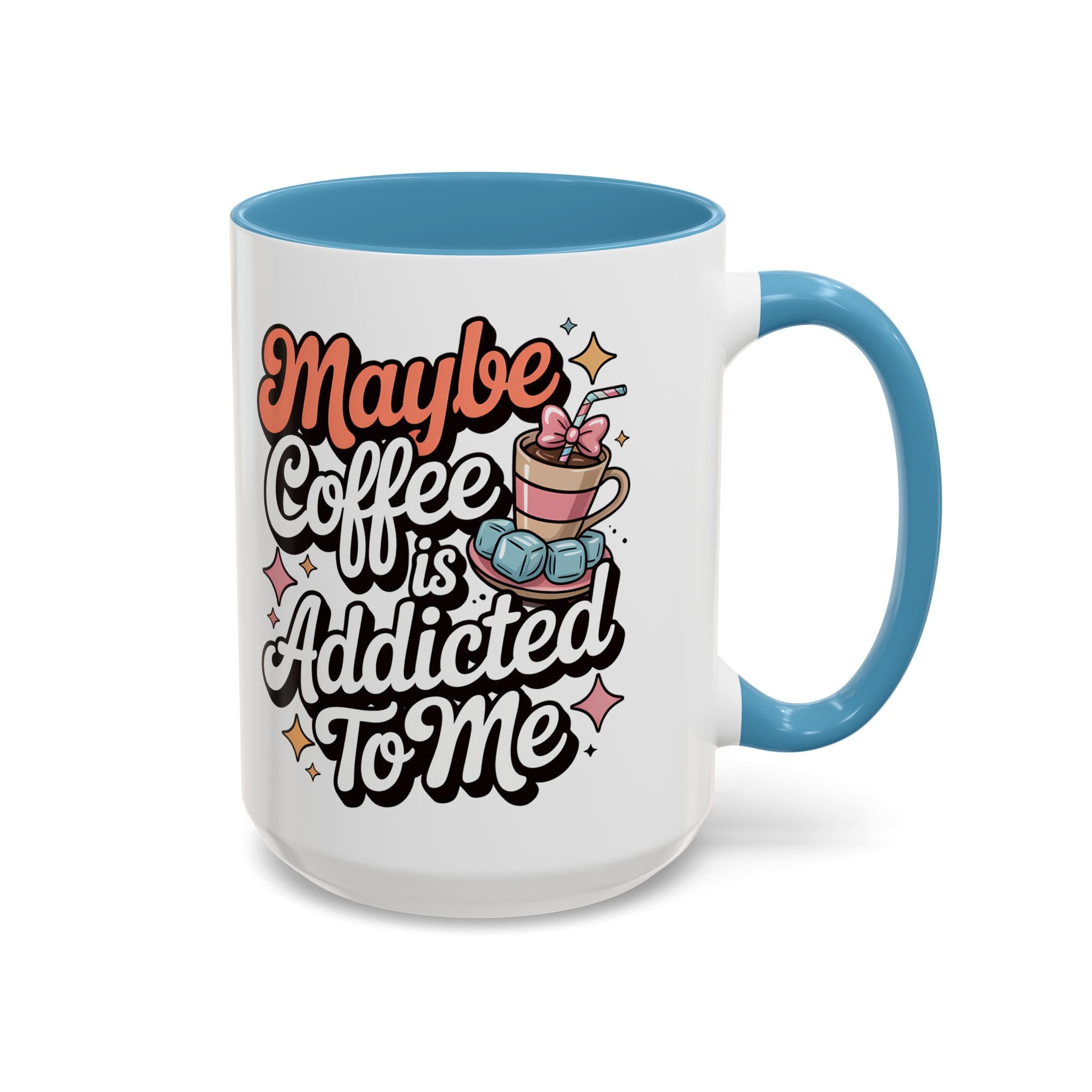 Coffee Addict Accent Mug - Fun Design for Coffee Lovers