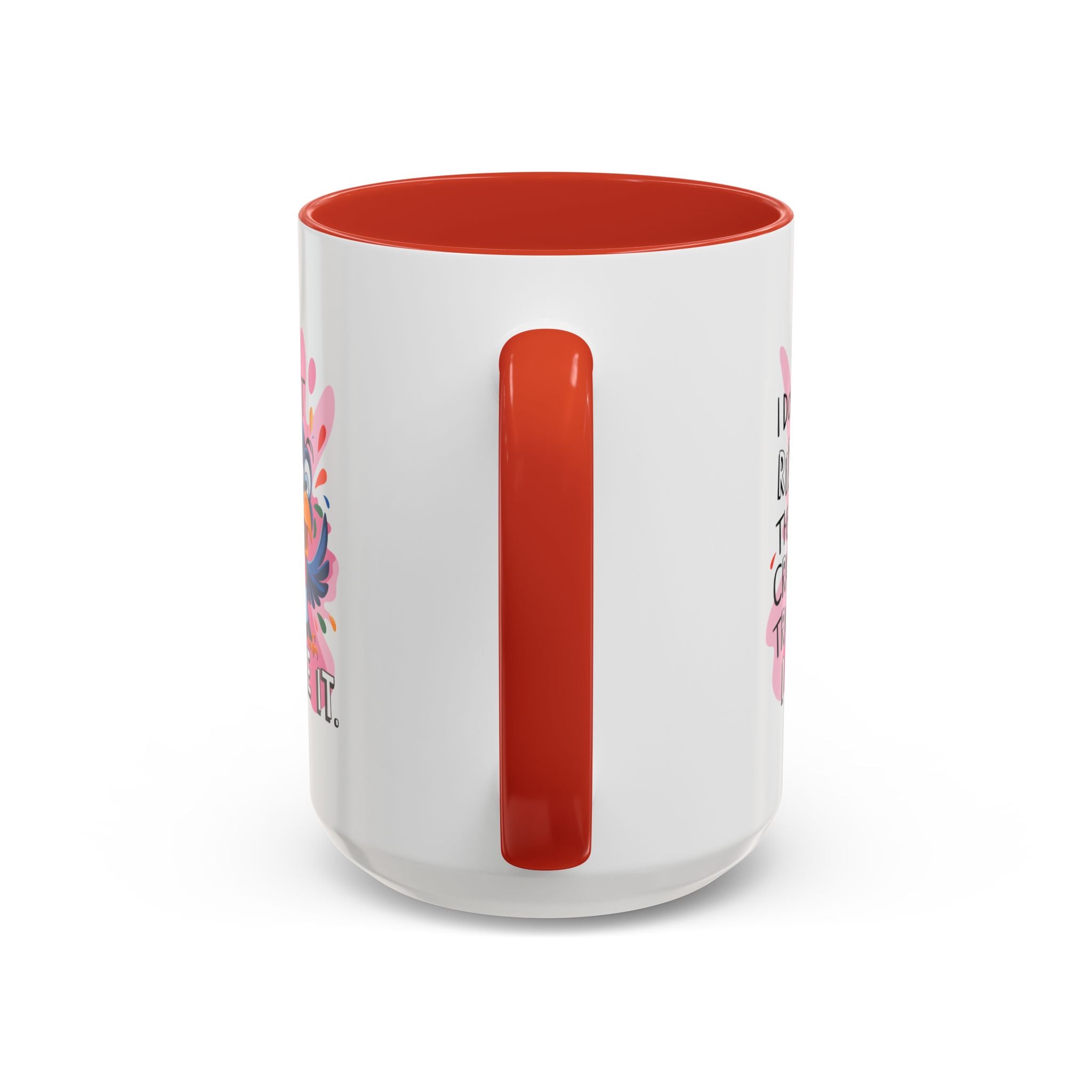 Funny attitude Travel Mug - "I Don't Just Ride the Crazy Train, I Drive It" - Colorful Bird Design