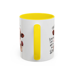 Funny Cow Accent Coffee Mug - Trust Me, Someone Cares attitude sassy animal lover