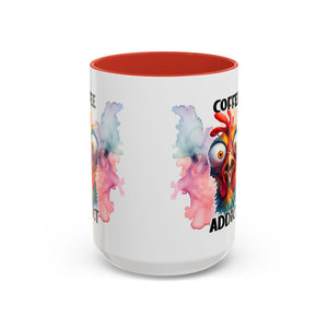 Coffee Addict Mug, Funny Coffee Lover Gift, Unique Kitchen Decor, Quirky Morning Brew Cup, Perfect for Birthdays & Holidays
