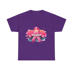 Breast Cancer Awareness Tee, Warrior T-shirt for Women, Inspirational Gift, Supportive Apparel, Pink Ribbon Shirt, Unisex Cotton Top