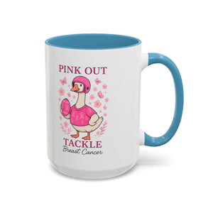 Breast Cancer Awareness Coffee Mug, Pink Out Tackle Duck Design, Supportive Gift for Fighters & Survivors, Cheerful Office Decor, [...]