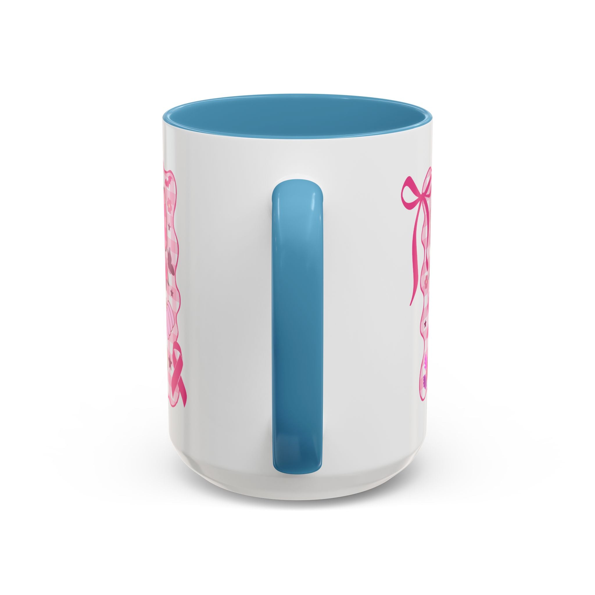 Pink Ribbon Duck Coffee Mug for Breast Cancer Awareness, Cute Gift for Her, Supportive Breast Cancer Mug, Unique Coffee Cup, Holiday Present