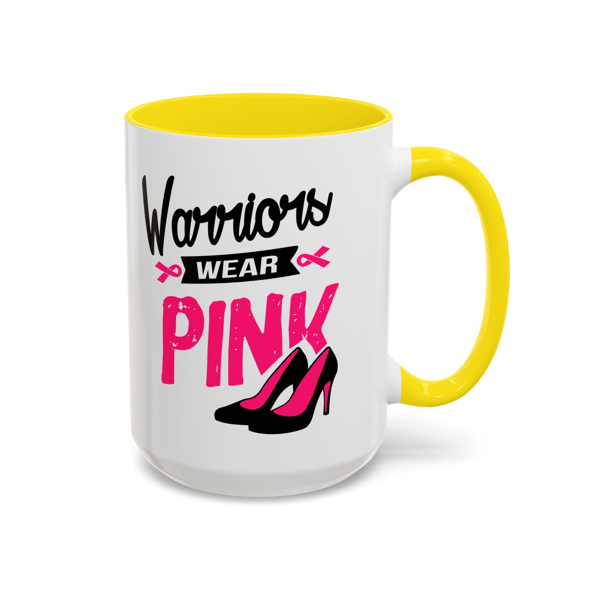 Breast Cancer Awareness Coffee Mug, Inspirational Gift, Warrior Mug, Pink Ribbon Awareness, Supportive Beverage Cup