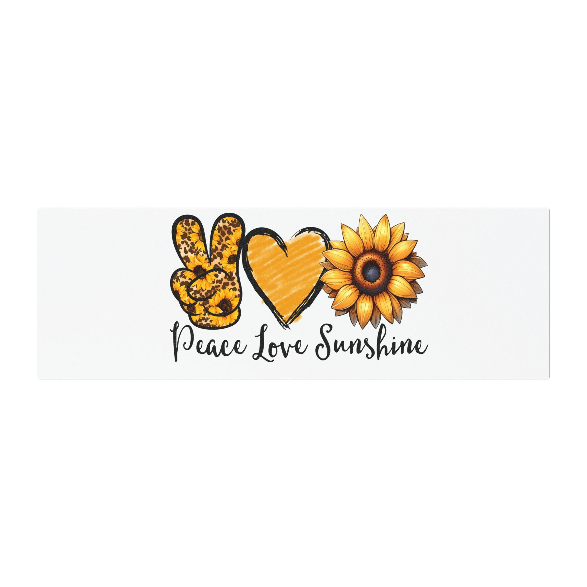 peace love sunshine Car Magnets