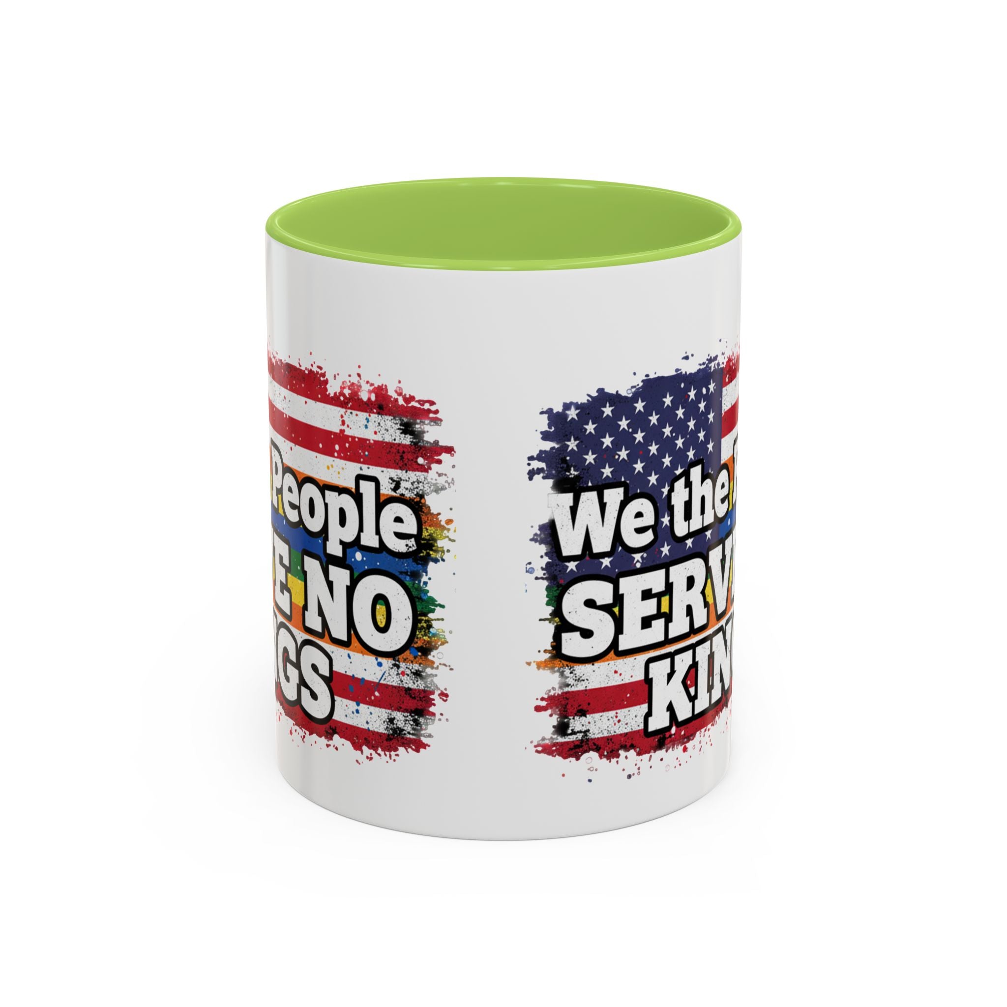 Patriotic Coffee Mug – "We the People Serve No Kings"