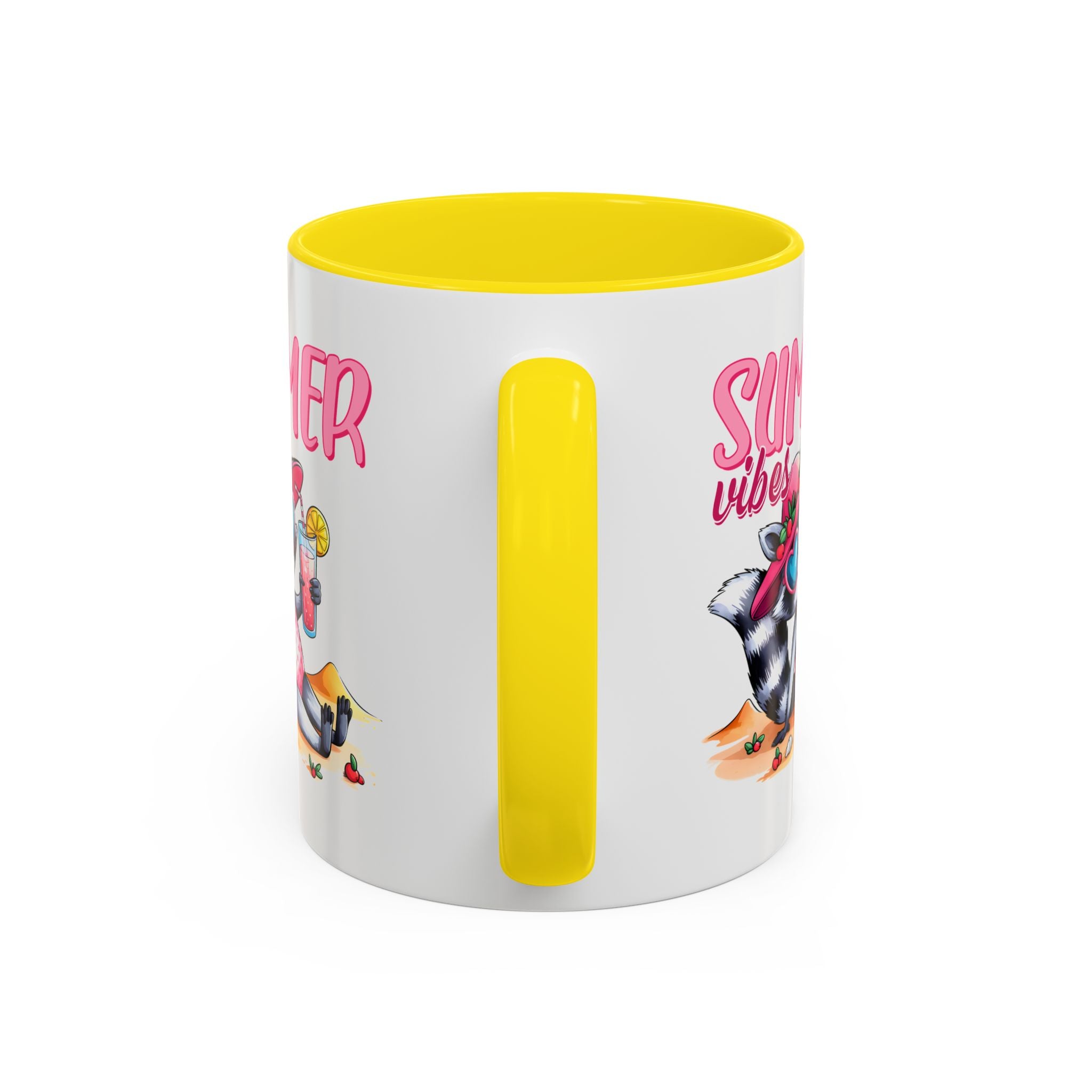 Summer Vibes Accent Coffee Mug - Fun & Colorful Design for Relaxing Moments