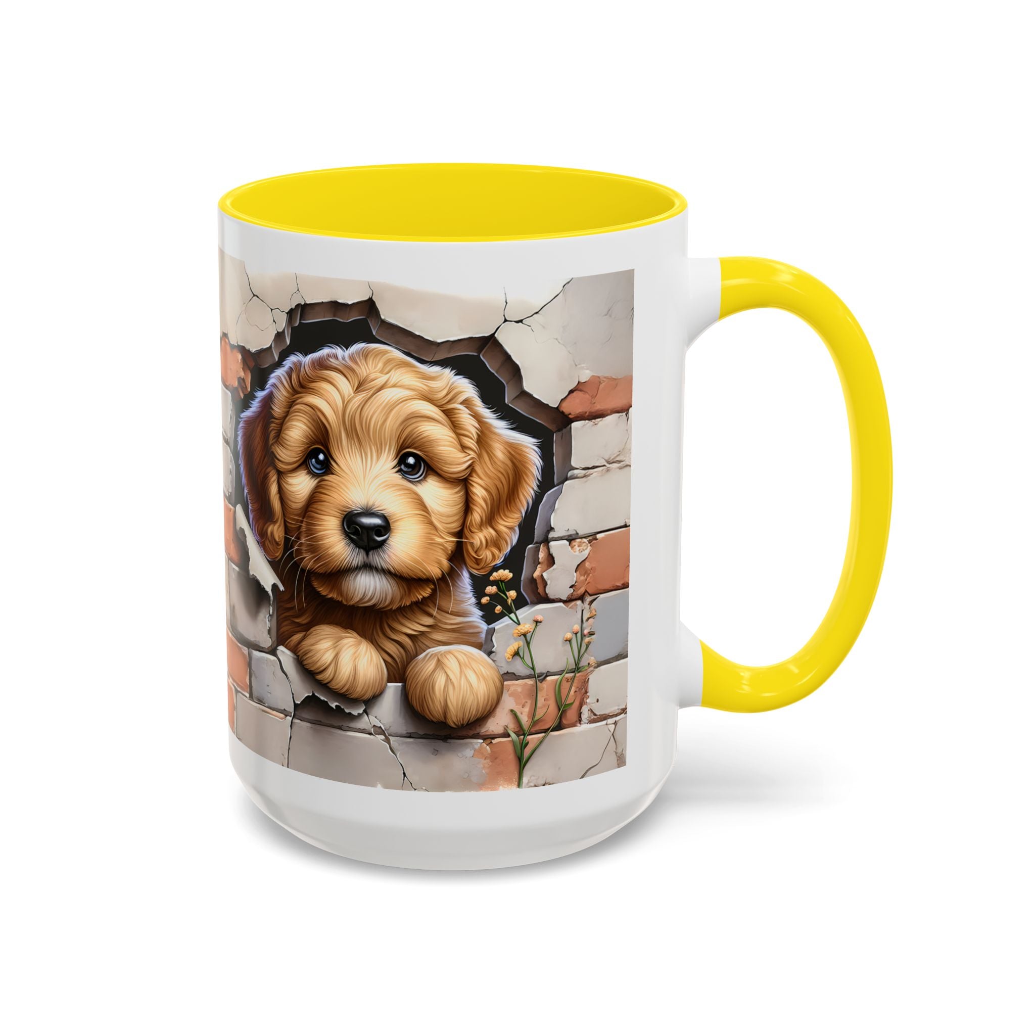 Cute Dog Accent Coffee Mug - Perfect Gift for Pet Lovers, Animal Lovers, Home Decor, Coffee Lovers, Unique Kitchenware