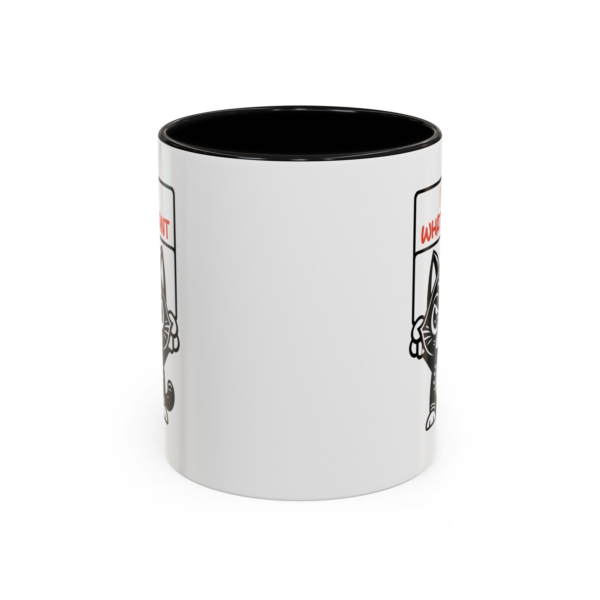 I do what I want funny cat Accent Coffee Mug (11, 15oz)