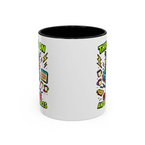 Thriving on Caffeine Mug | Funny Owl Coffee Cup | Gift for Coffee Lovers | Cute Kitchen Decor | Birthday, Holiday Gift