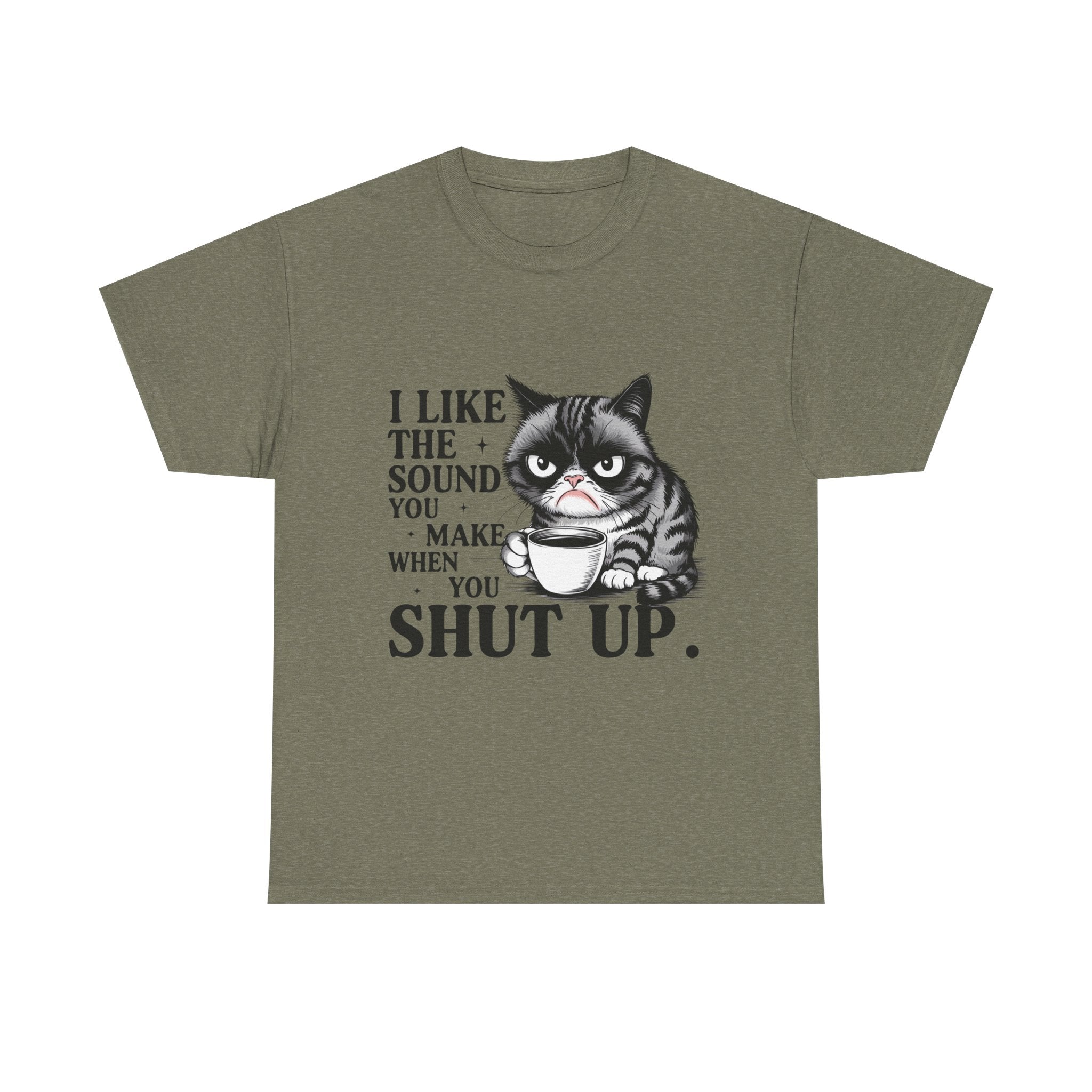 Funny Cat Quote Unisex Heavy Cotton Tee, Humor Shirt, Gift for Cat Lovers, Funny T-Shirt, Perfect for Birthdays, Everyday Wear