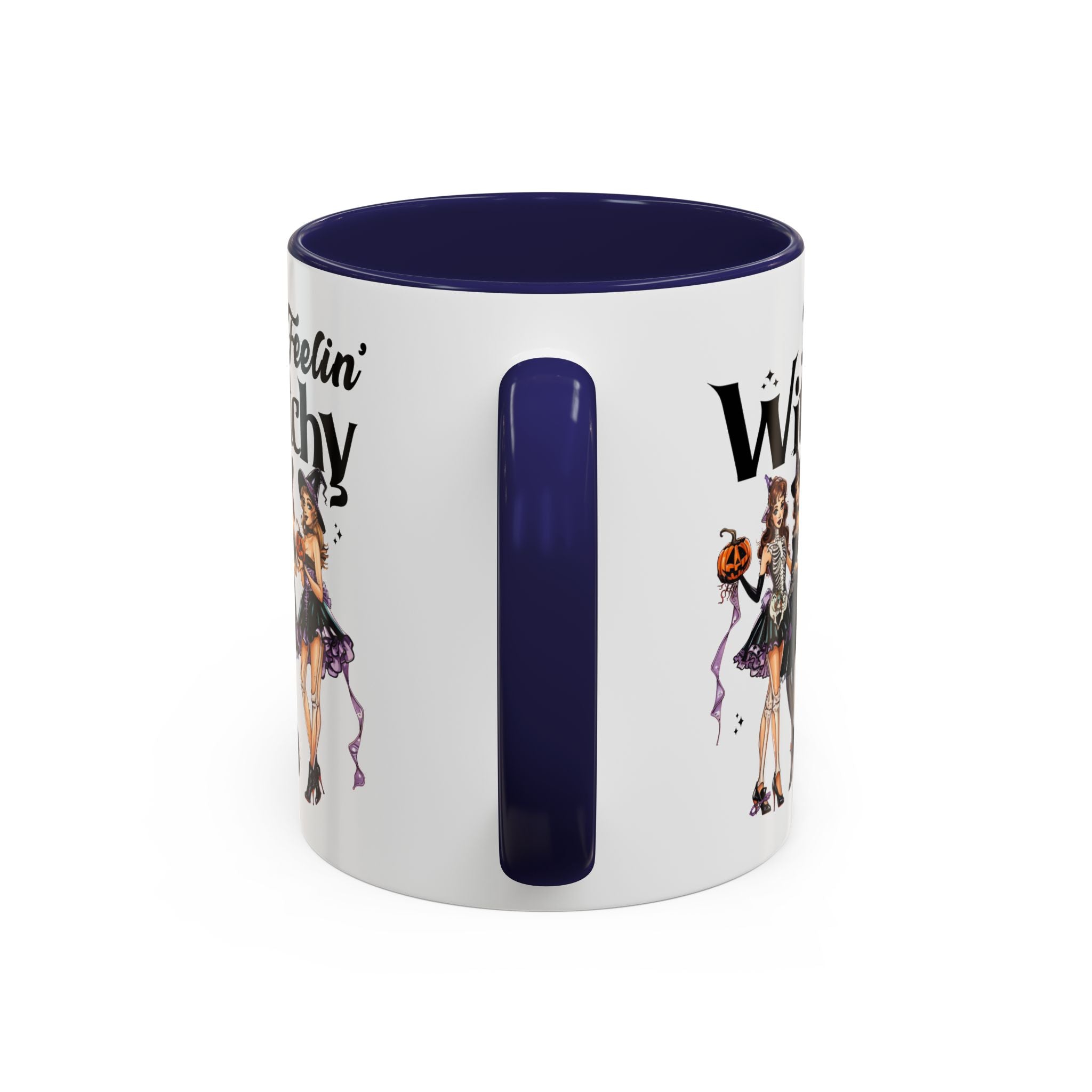 Witchy Accent Coffee Mug - Spooky Halloween Mug, Witchy Decor, Gift for Her, Fall Coffee Cup, Party Mug