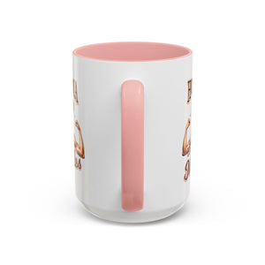 Hot Mama Has Muscles Coffee Mug - Fun & Motivational 11/15oz Accent Mug for Fitness Lovers