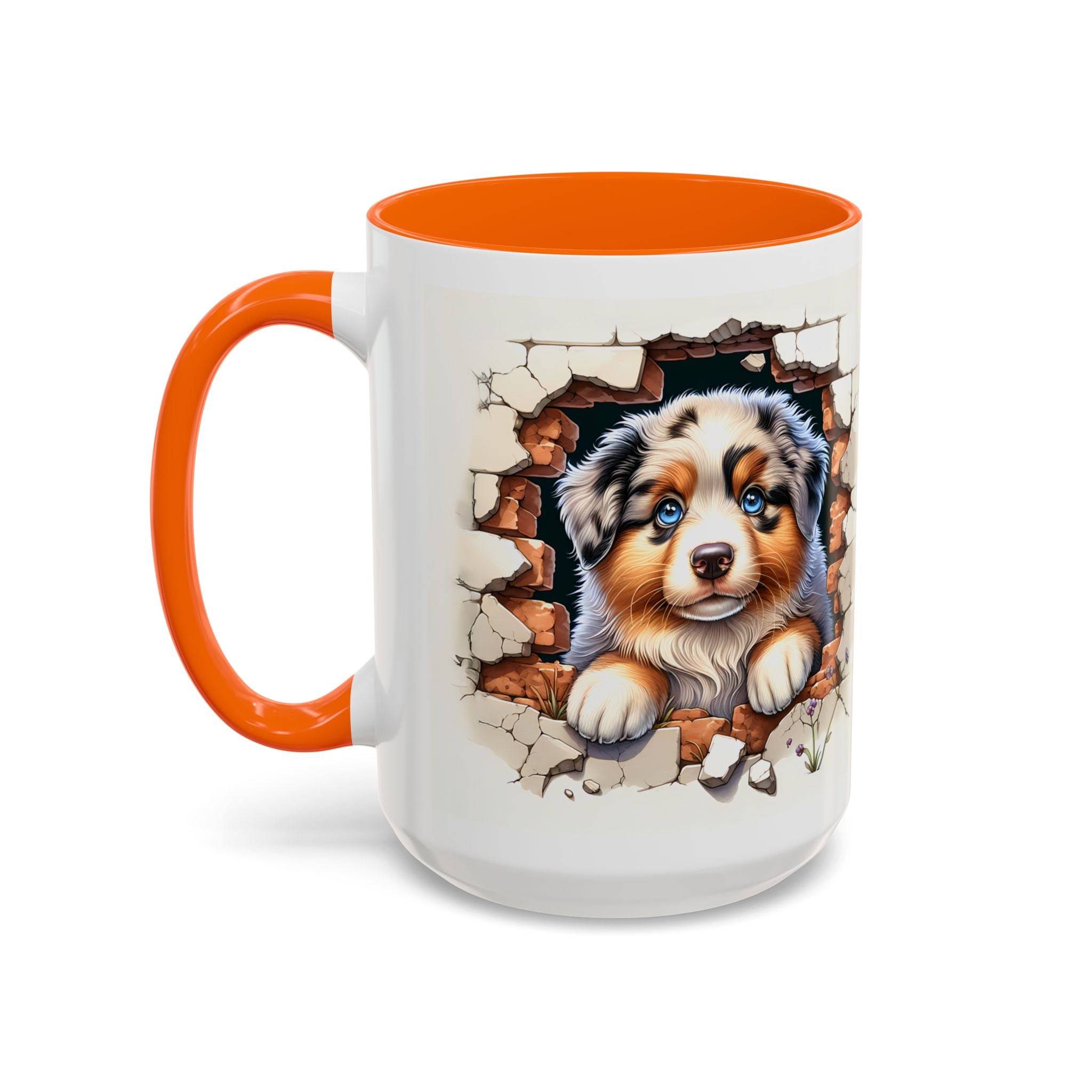 Cute Puppy Accent Coffee Mug - Perfect Gift for Dog Lovers, Unique Pet Lover Mug, Mother’s Day, Birthday, Home Decor