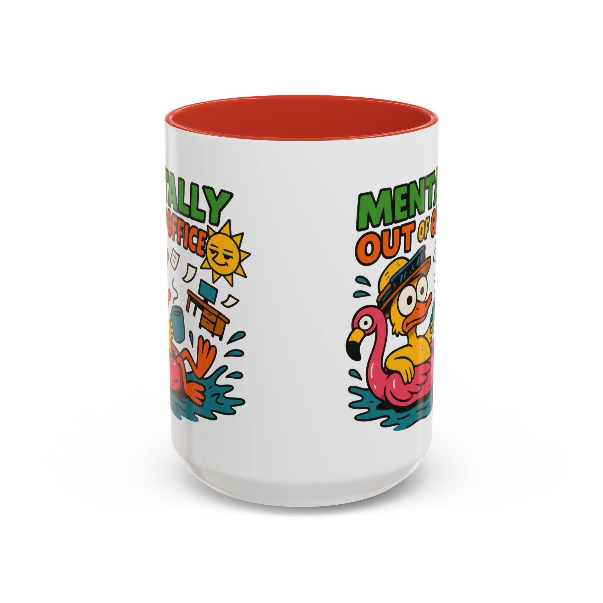 Fun Summer Coffee Mug, Quirky Gift for Beach Lovers, Office Humor Mug, Relaxation, Vacation, Cute Animal Design