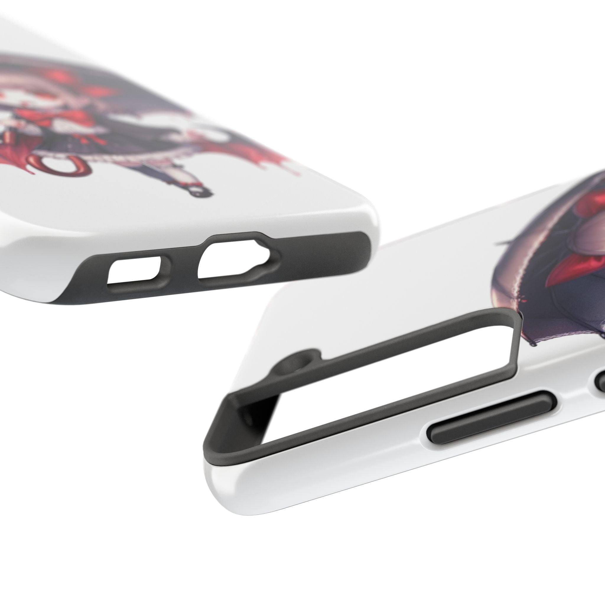 vampire girl horror art Tough Phone Cases