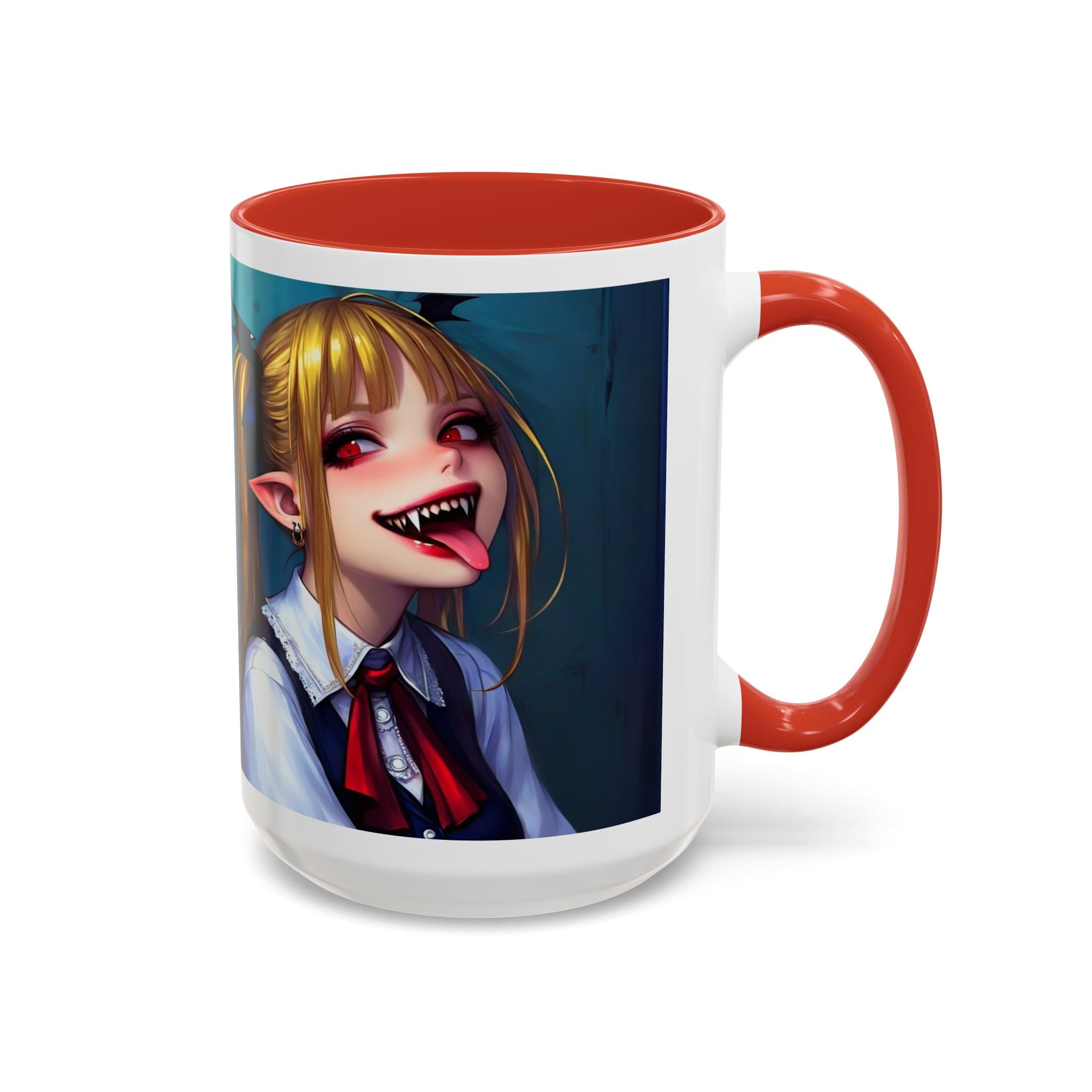 goth vampire girl Gothic Anime Coffee Mug with Edgy Design horror art