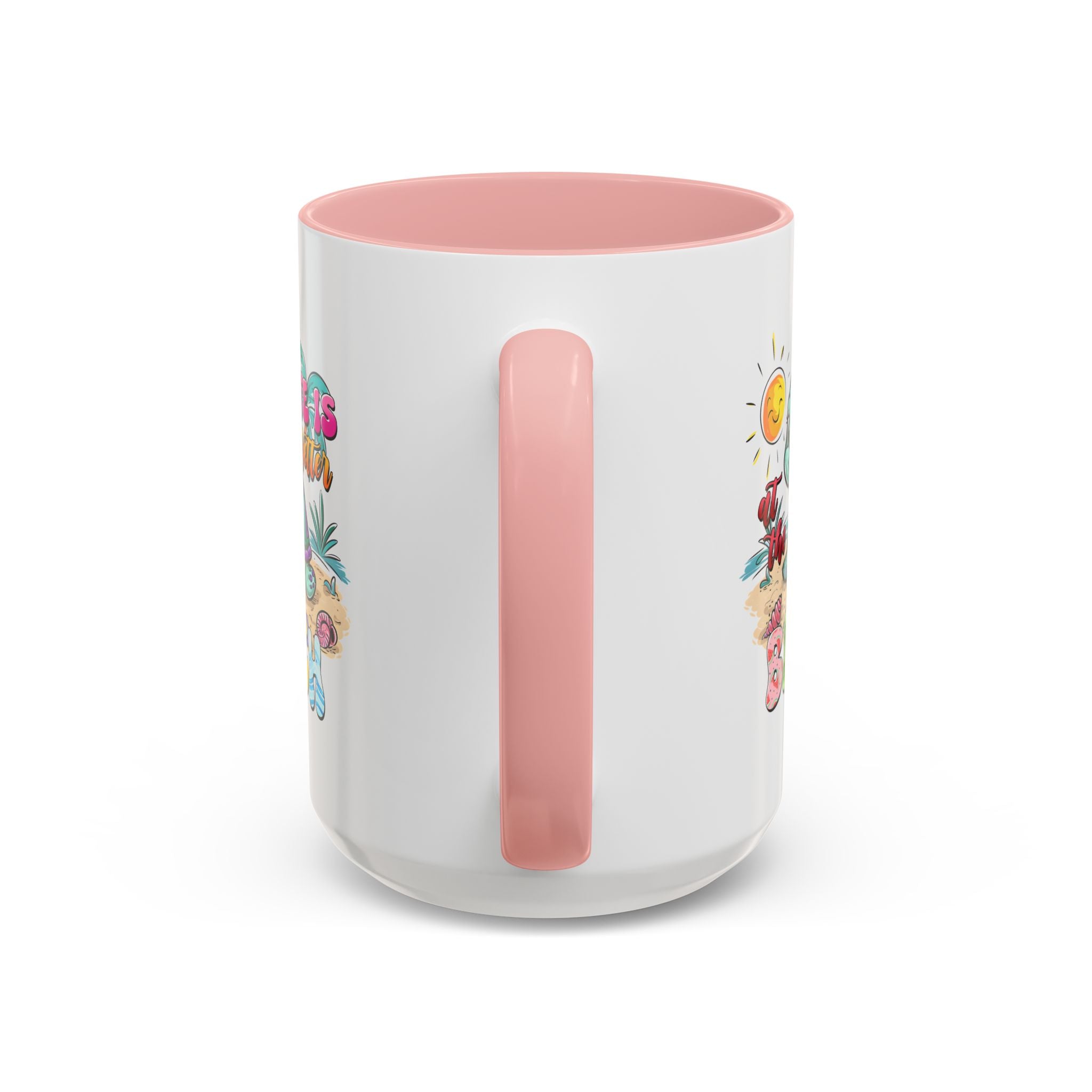 Beach Vibe Accent Coffee Mug - "Life is Better at the Beach" Design turtle animal lover