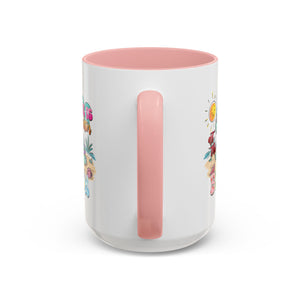 Beach Vibe Accent Coffee Mug - "Life is Better at the Beach" Design turtle animal lover