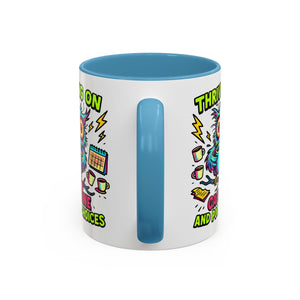 Thriving on Caffeine Mug | Funny Owl Coffee Cup | Gift for Coffee Lovers | Cute Kitchen Decor | Birthday, Holiday Gift