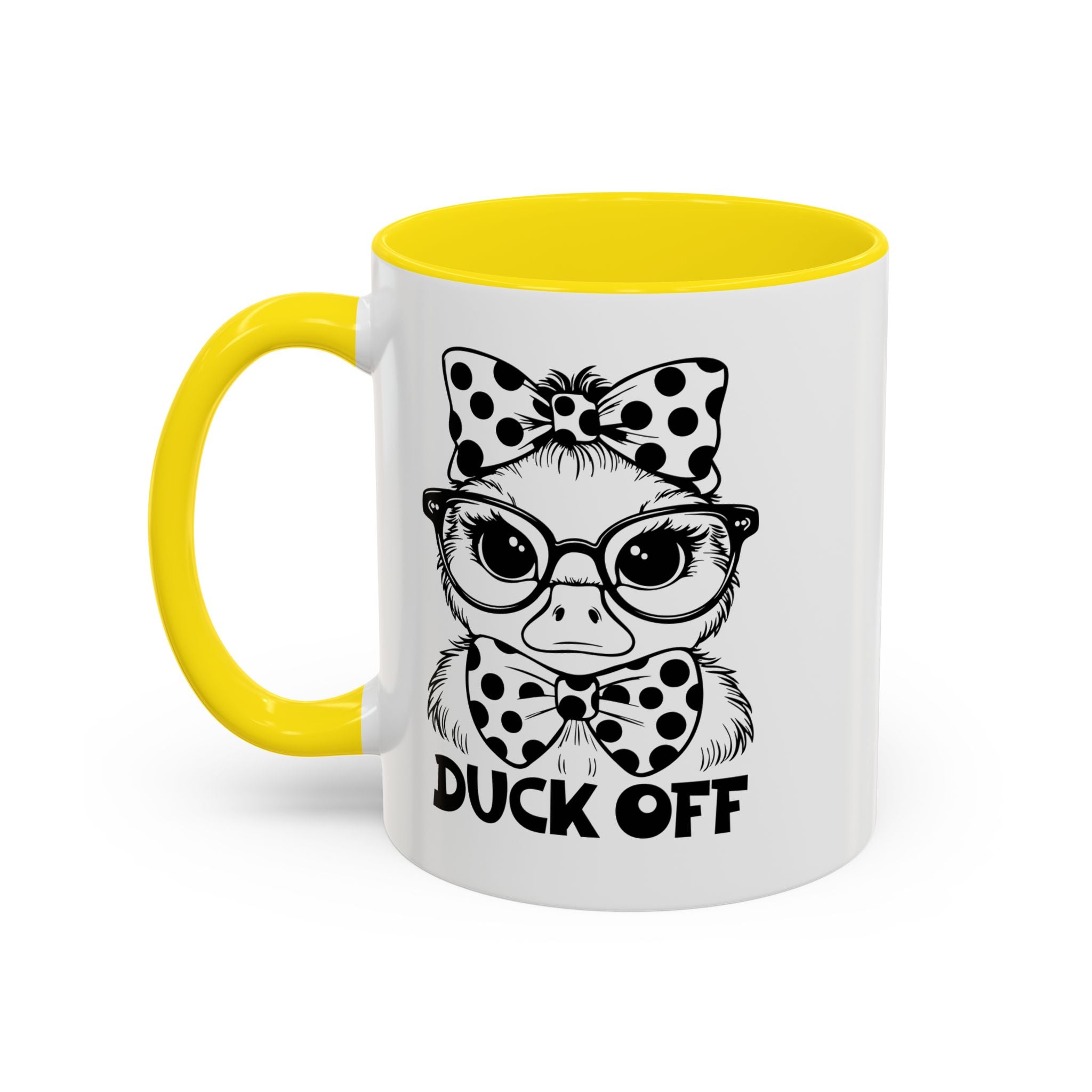 Duck off  Coffee Mug - Fun Gift for Bird Lovers, Birthday, Office Décor, Humorous Kitchenware, Unique Drinkware