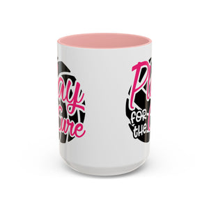 Volleyball  Coffee Mug, Play for the Cure Cup, Sports Gift , Athletes, Cancer Awareness, Inspirational Mug